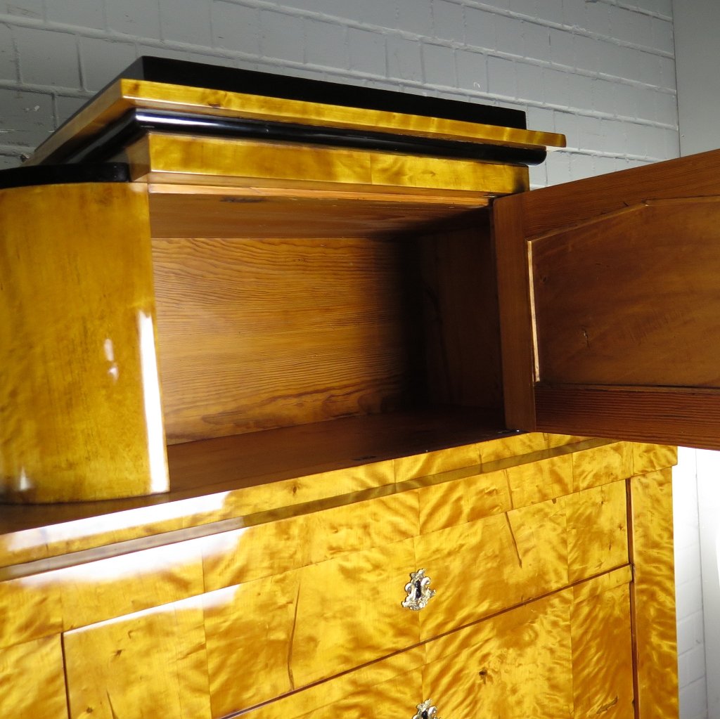 Blender Sekretär Biedermeier 1800 Birke