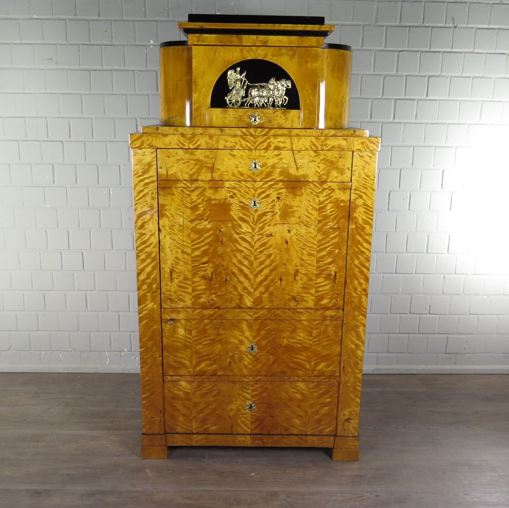 Blender Sekretär Biedermeier 1800 Birke