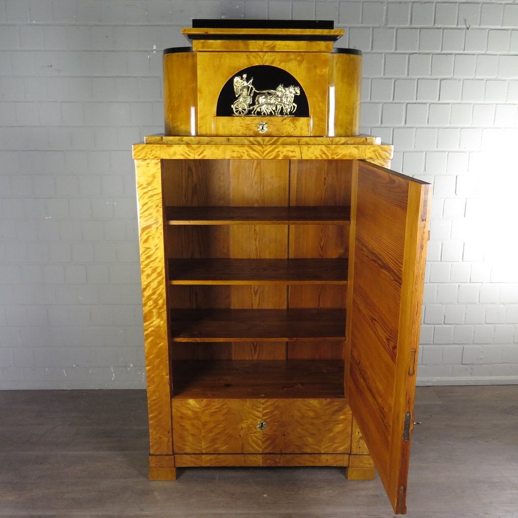 Blender Sekretär Biedermeier 1800 Birke