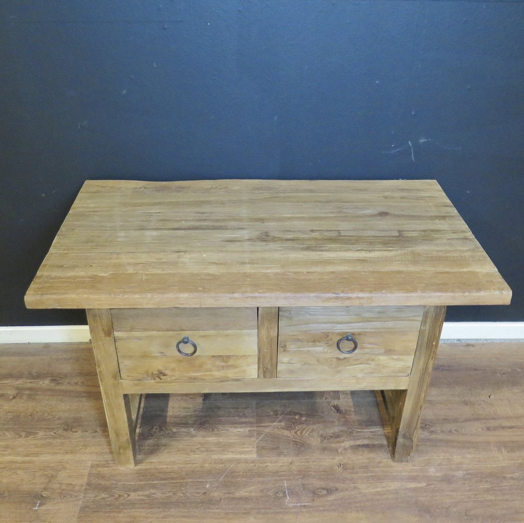 Beistelltisch Tisch Teakholz 0,96 m x 0,55 m