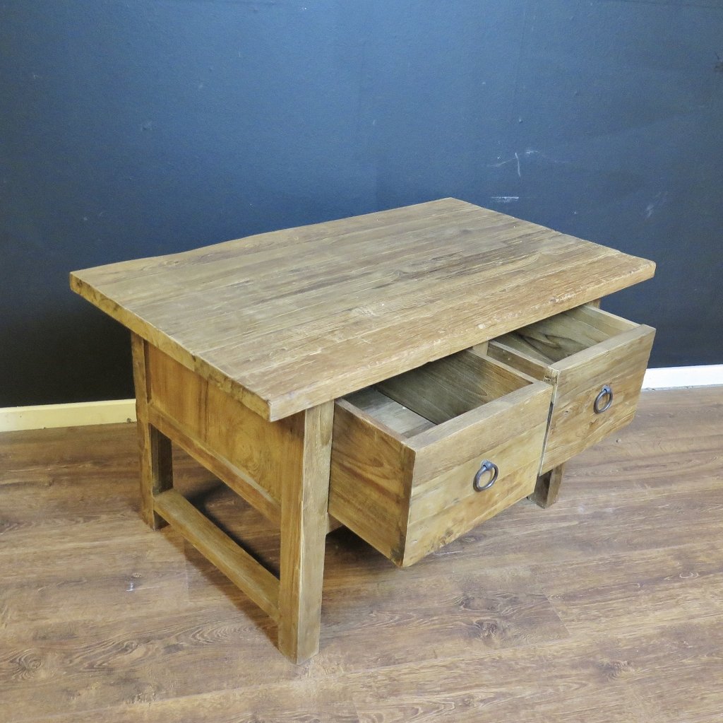 Beistelltisch Tisch Teakholz 0,96 m x 0,55 m