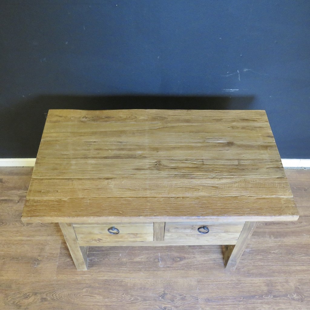 Beistelltisch Tisch Teakholz 0,96 m x 0,55 m