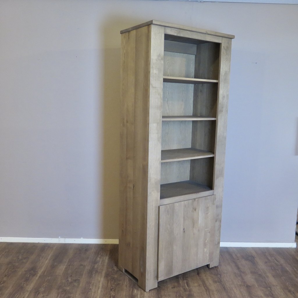 Vitrine Bücherschrank Eiche 0,88 m