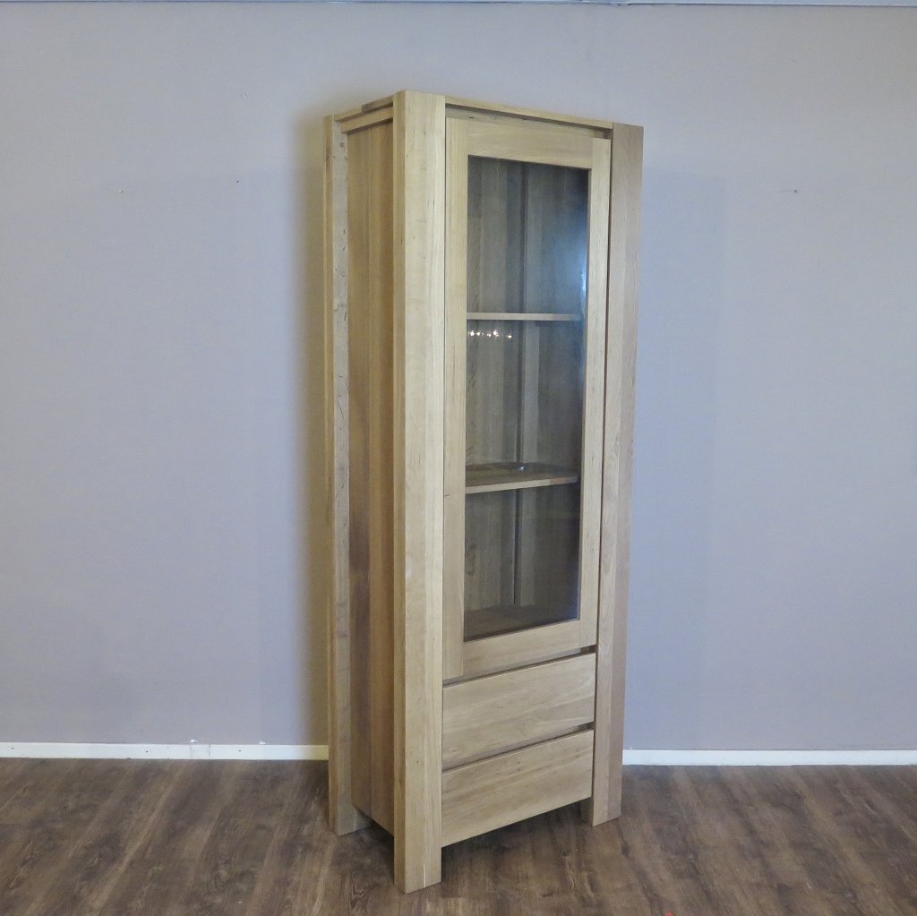Vitrine Bücherschrank Eiche 0,83 m