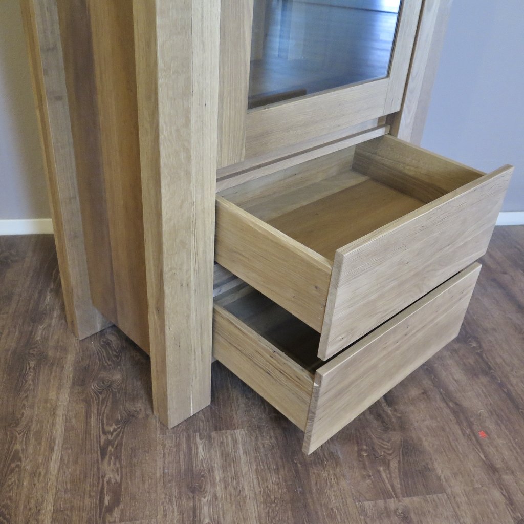 Vitrine Bücherschrank Eiche 0,83 m