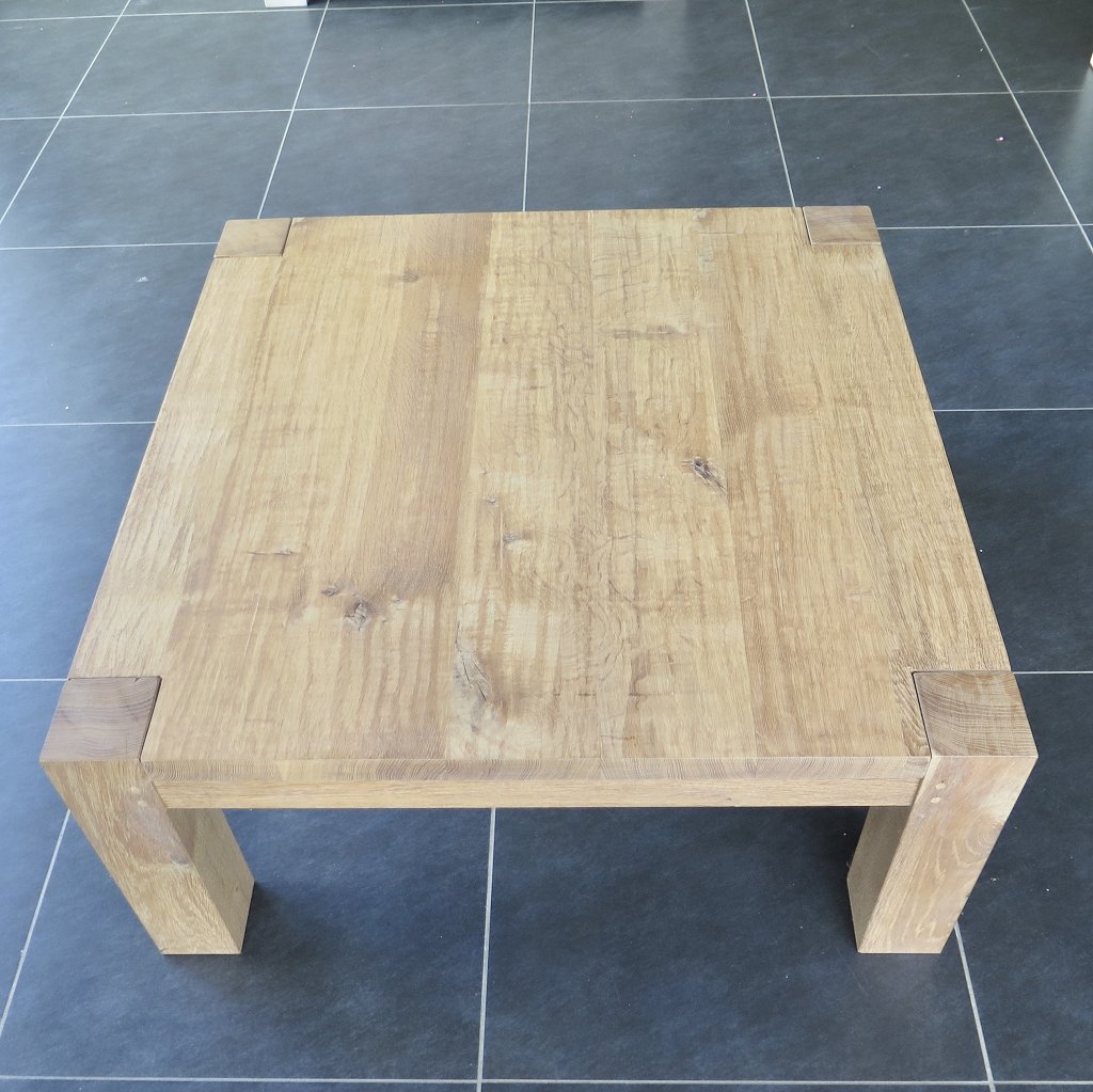 Couchtisch Wohnzimmertisch Eiche 1,00 m x 1,00 m