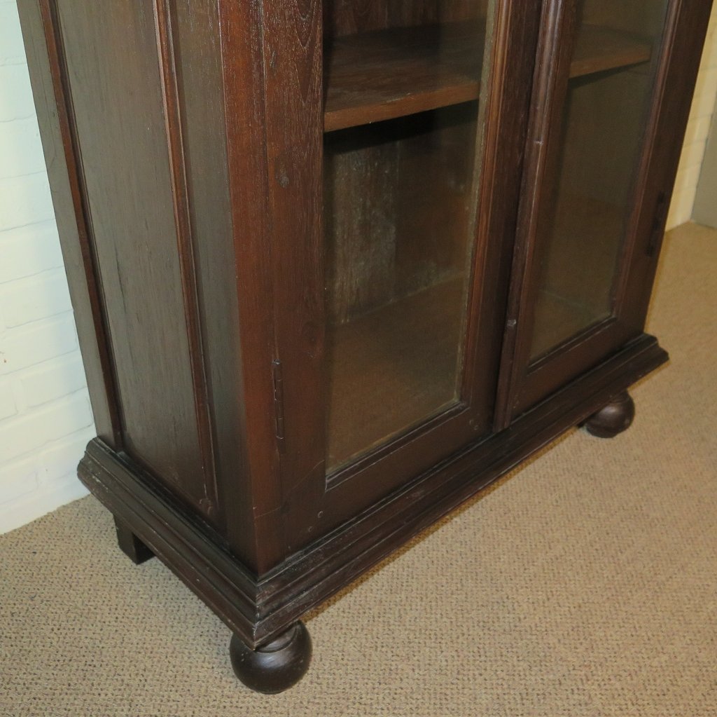 Schrank Vitrine Teakholz 0,90 m