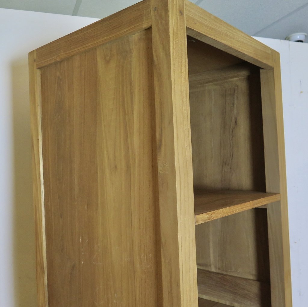 Hochschrank Bücherregal Teakholz 0,50 m
