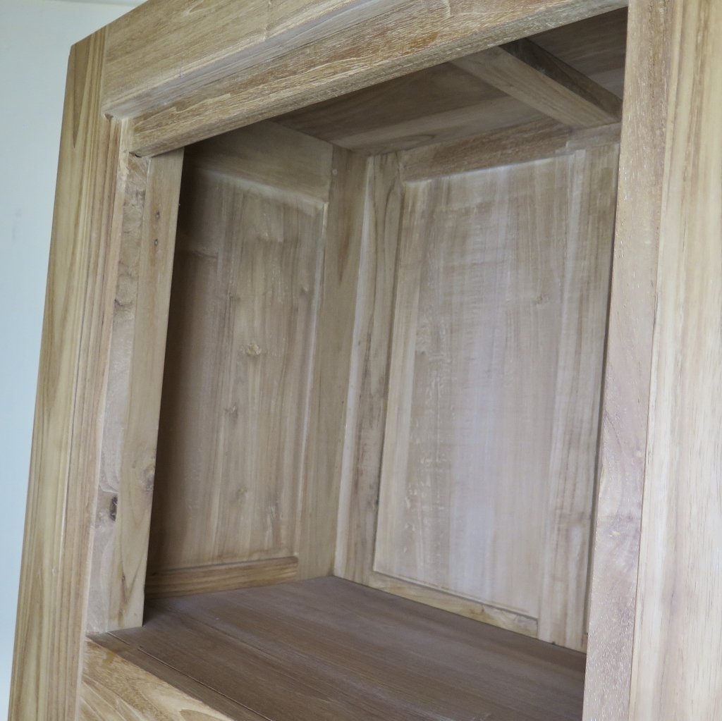 Schrank Bücherregal Teakholz 0,84 m