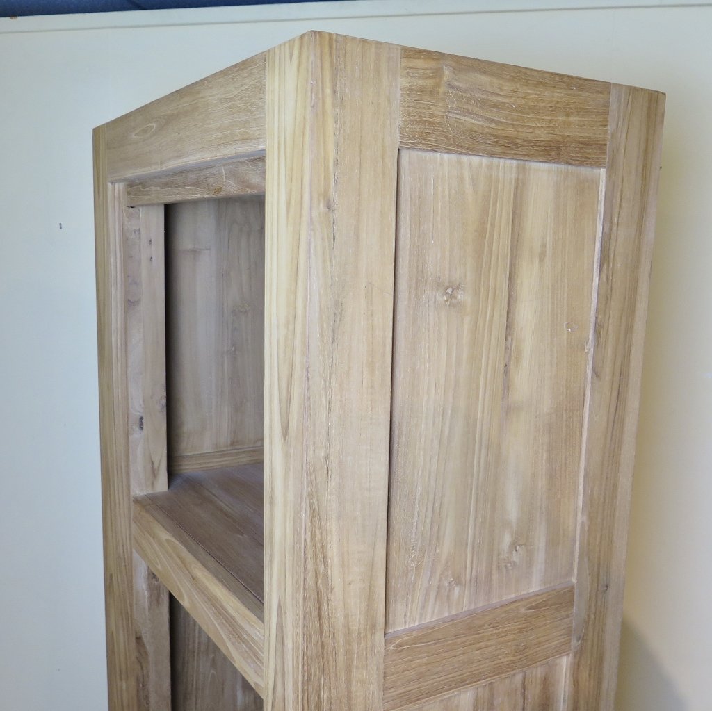 Schrank Bücherregal Teakholz 0,84 m