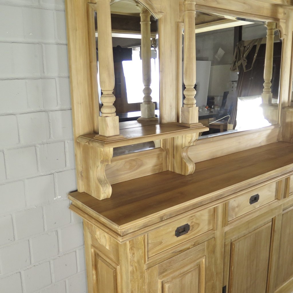 Hausbar Theke Teakholz 2,33 m