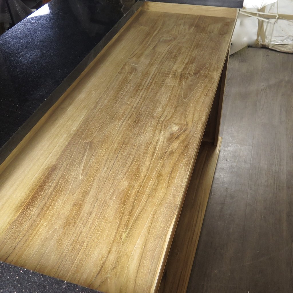 Hausbar Theke Teakholz 2,33 m