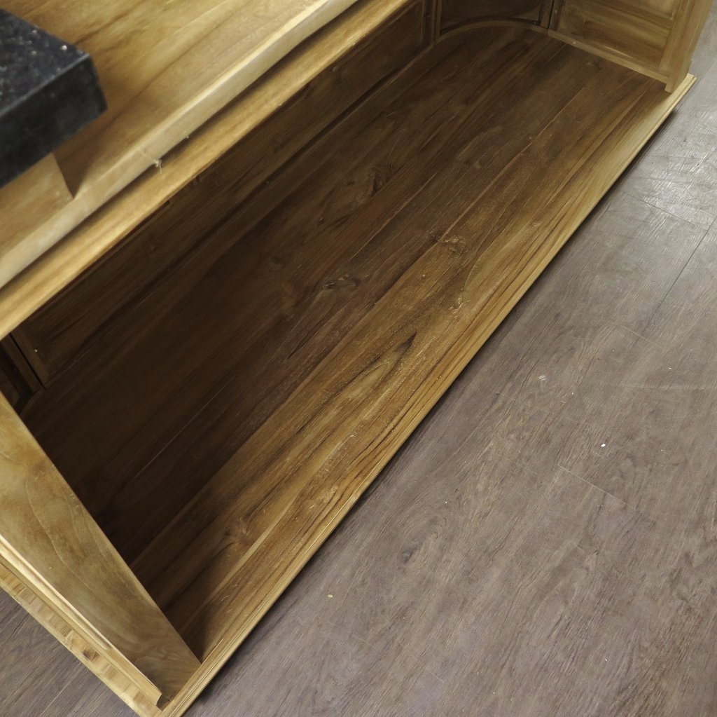 Hausbar Theke Teakholz 2,33 m