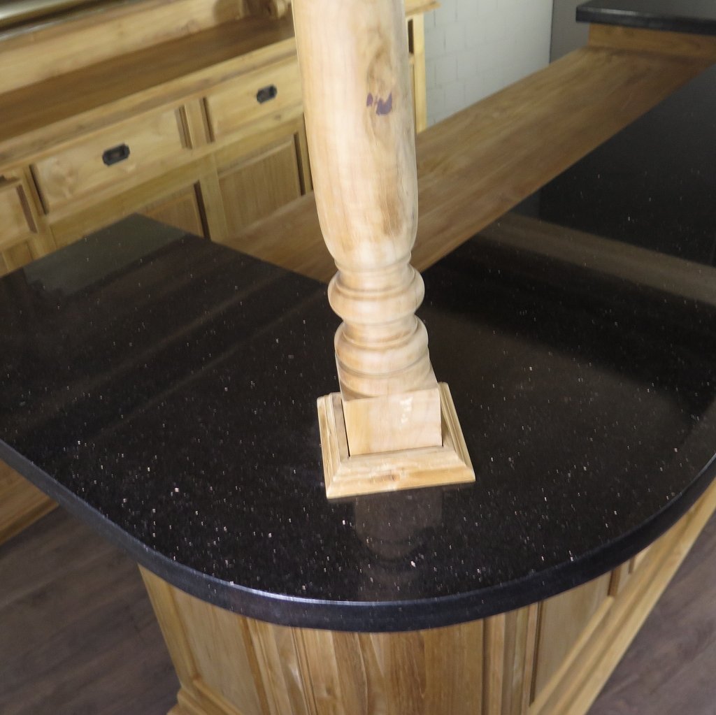 Hausbar Theke Teakholz 2,33 m