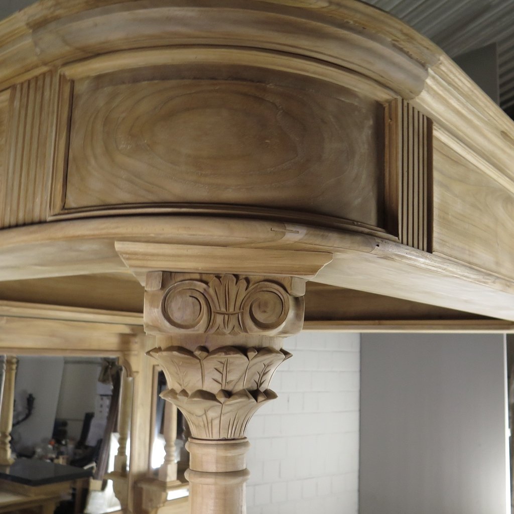 Hausbar Theke Teakholz 2,33 m