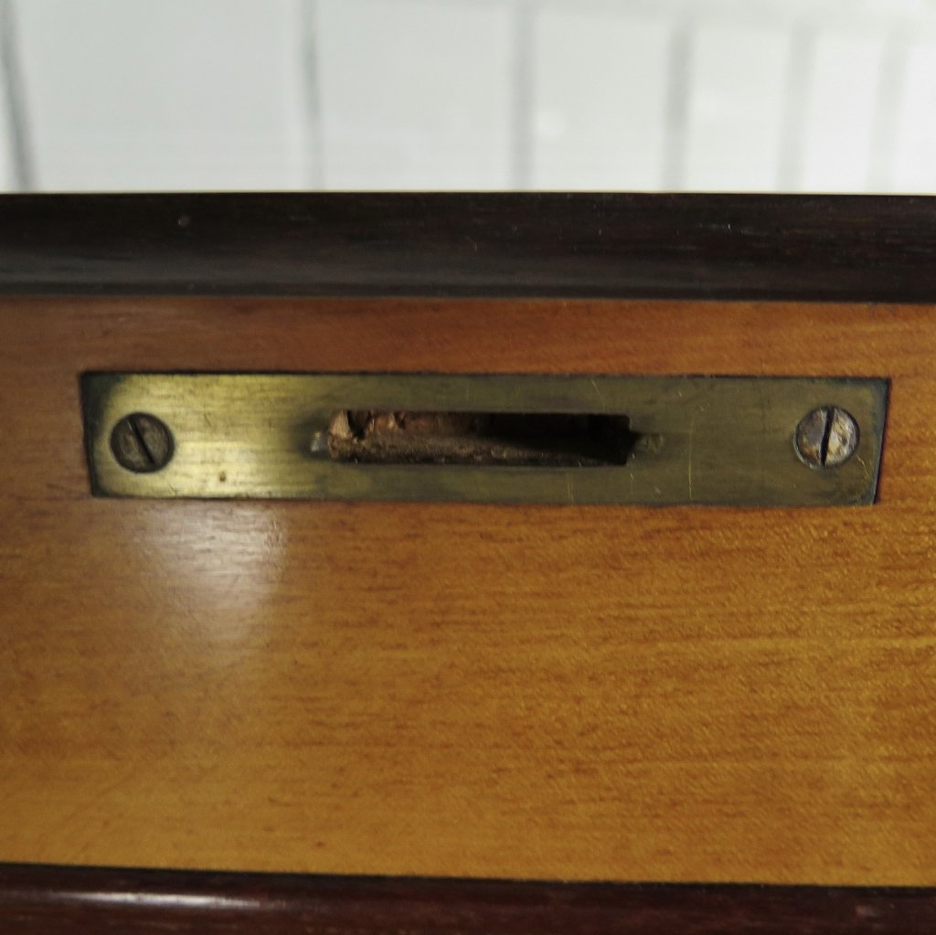 Nähtisch Biedermeier 1820 Nussbaum
