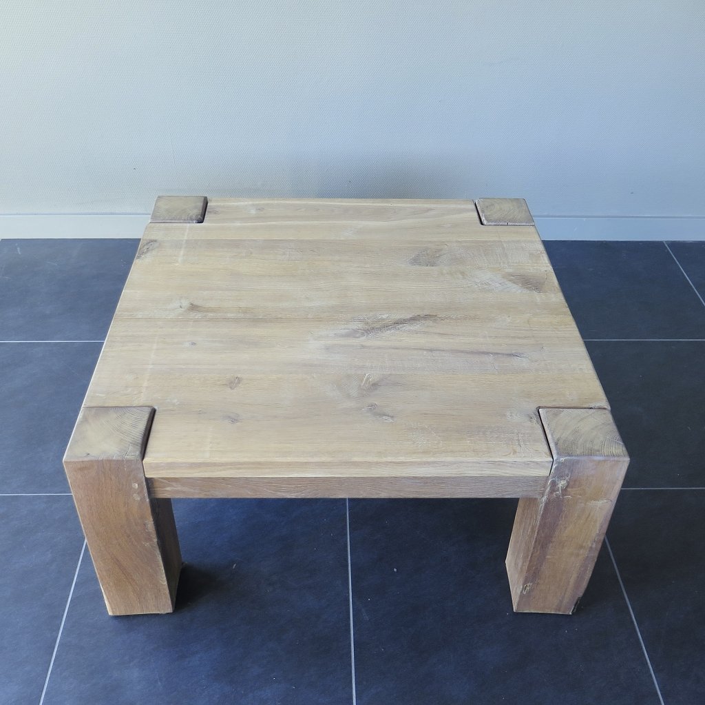 Couchtisch Wohnzimmertisch Eiche 1,00 m x 1,00 m 