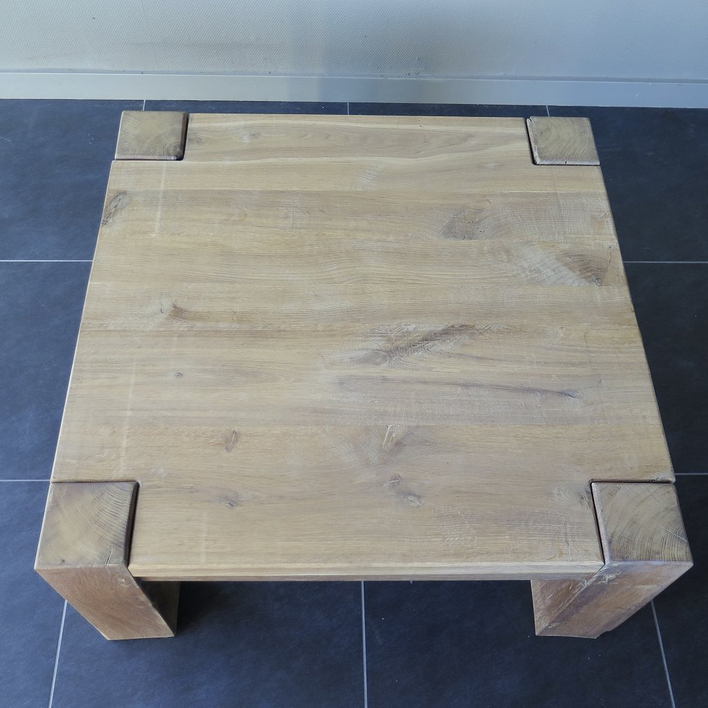Couchtisch Wohnzimmertisch Eiche 1,00 m x 1,00 m