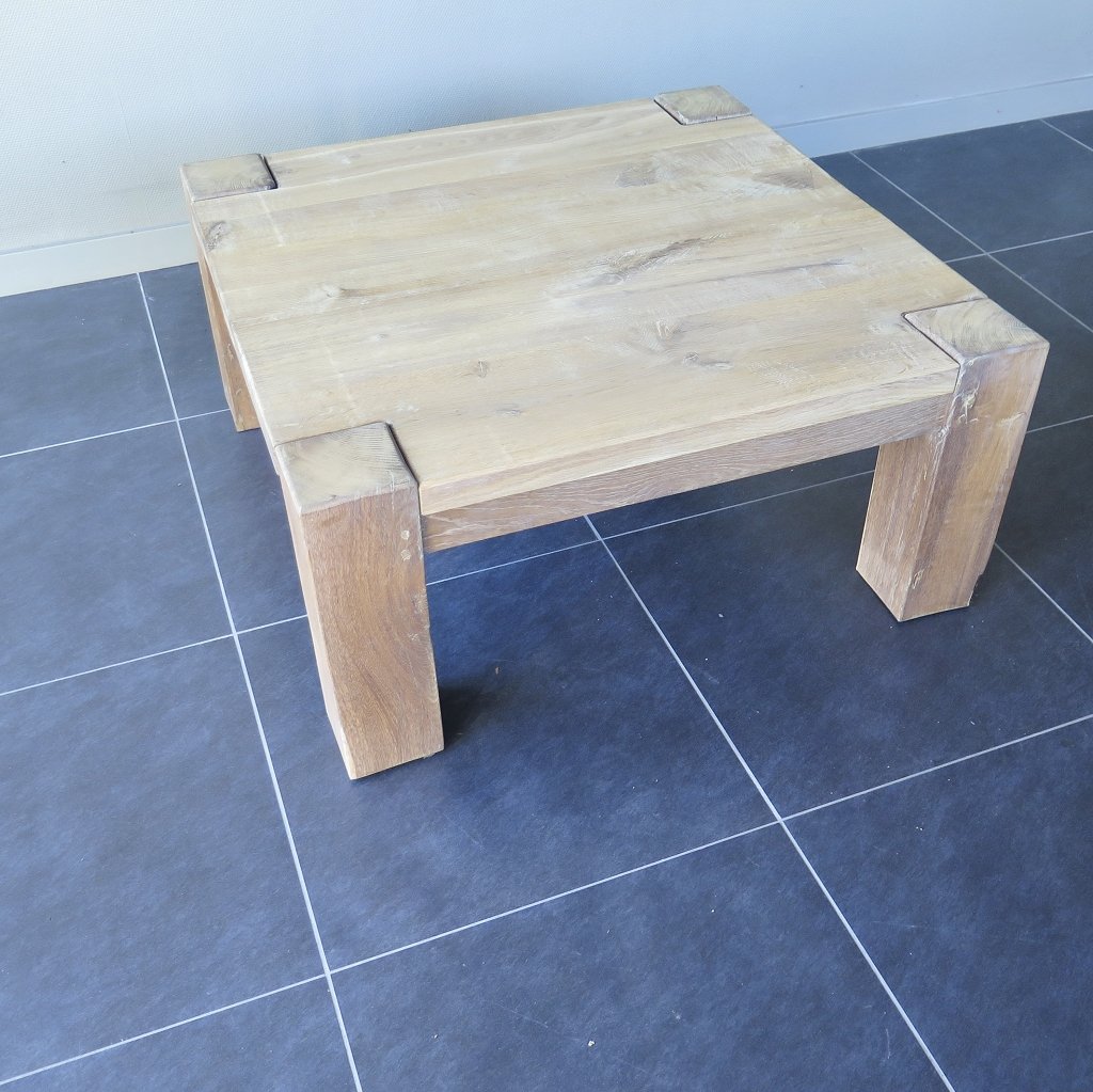 Couchtisch Wohnzimmertisch Eiche 1,00 m x 1,00 m