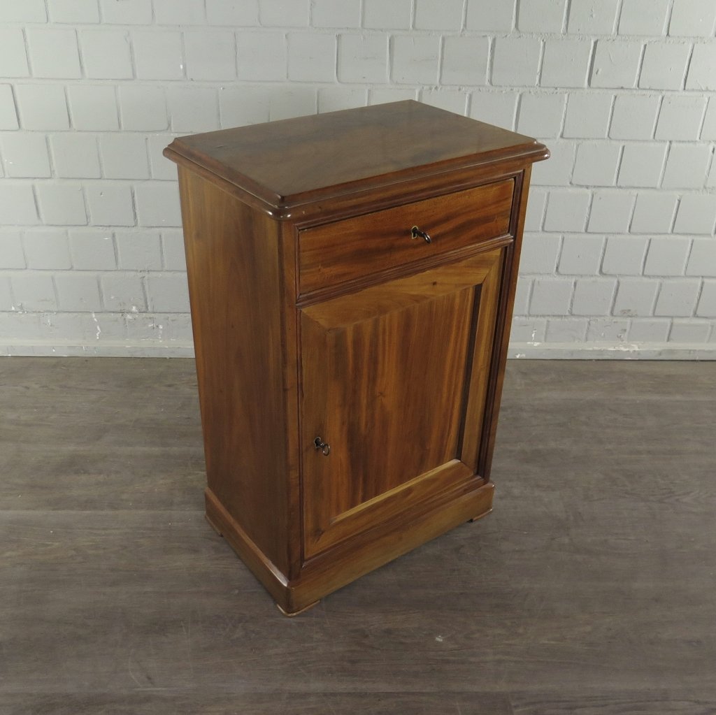 Nachtschränkchen Biedermeier 1850 Mahagoni