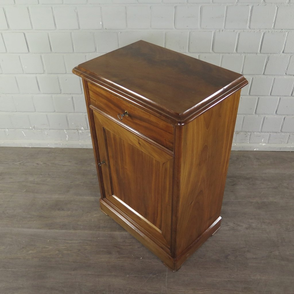 Nachtschränkchen Biedermeier 1850 Mahagoni