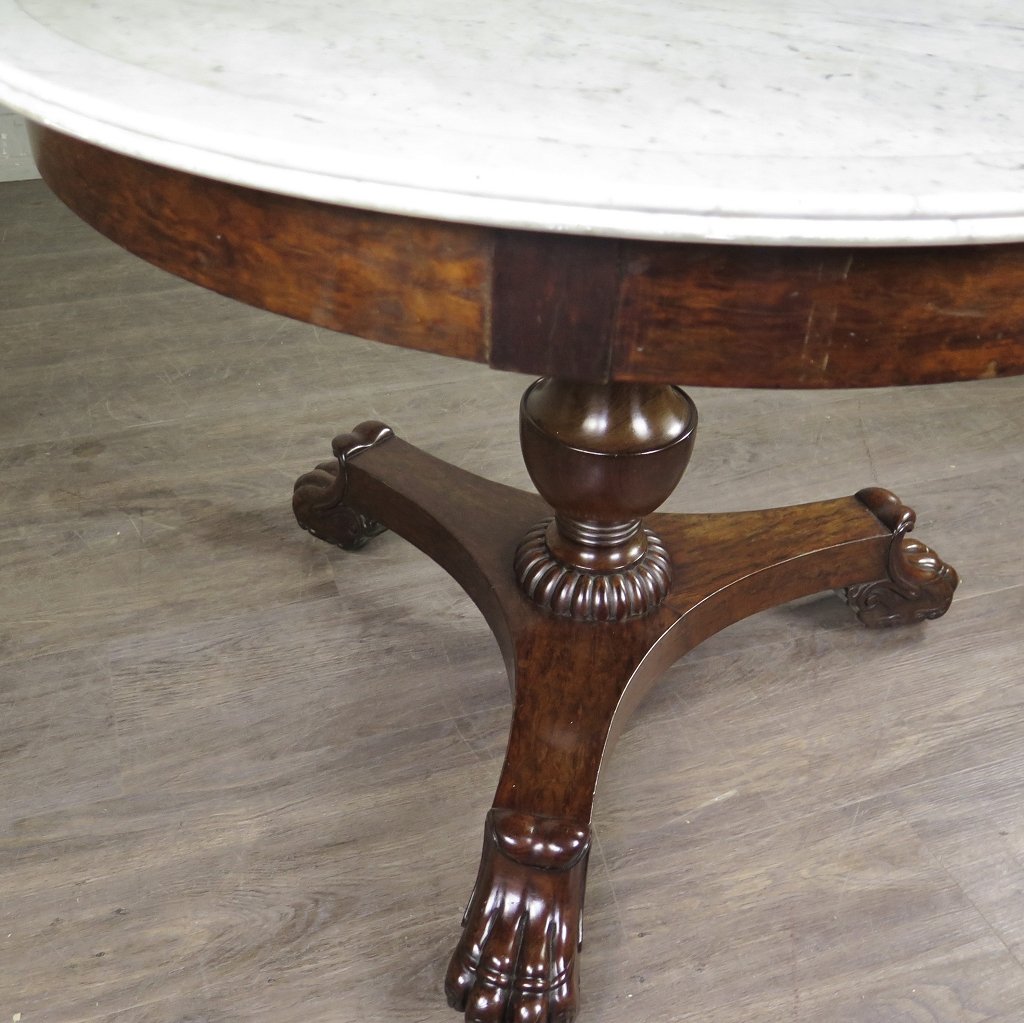 Salon-Tisch Tisch Biedermeier 1850 Nussbaum