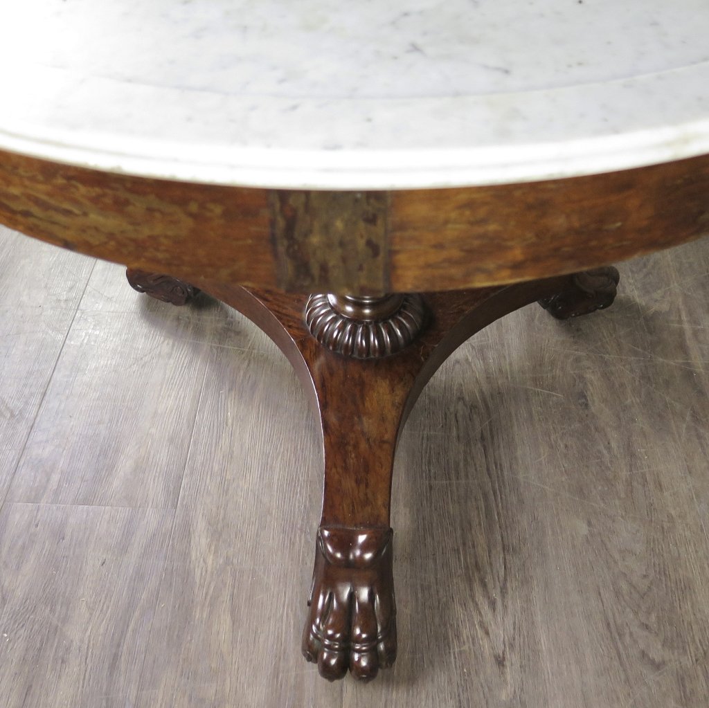 Salon-Tisch Tisch Biedermeier 1850 Nussbaum