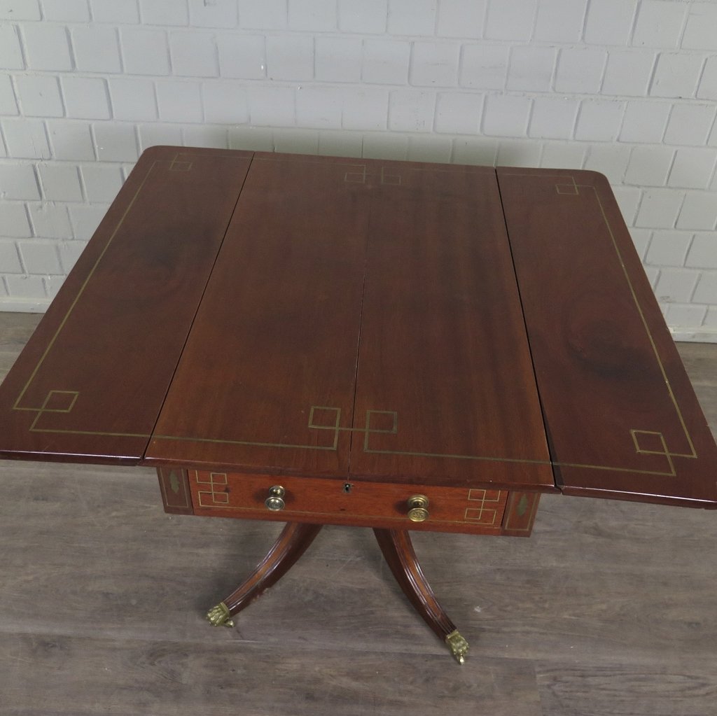 Klapptisch Beistelltisch Empire 1810 Mahagoni