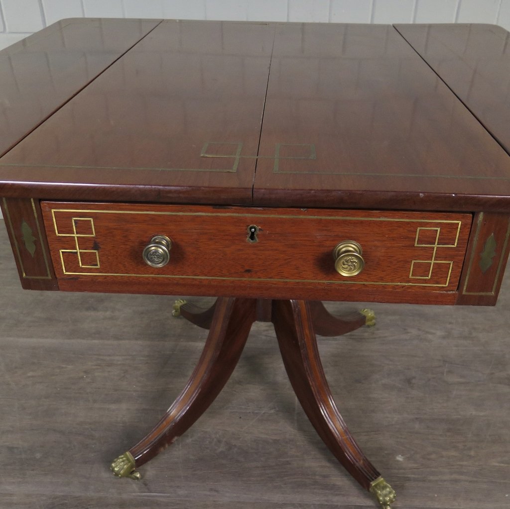 Klapptisch Beistelltisch Empire 1810 Mahagoni