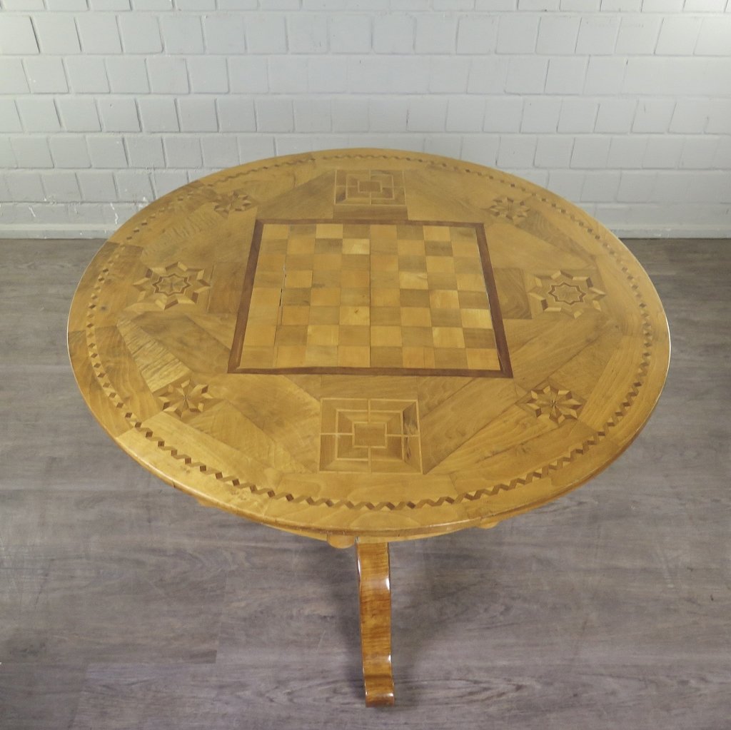 Spieltisch Salontisch Biedermeier 1830 Kirschbaum