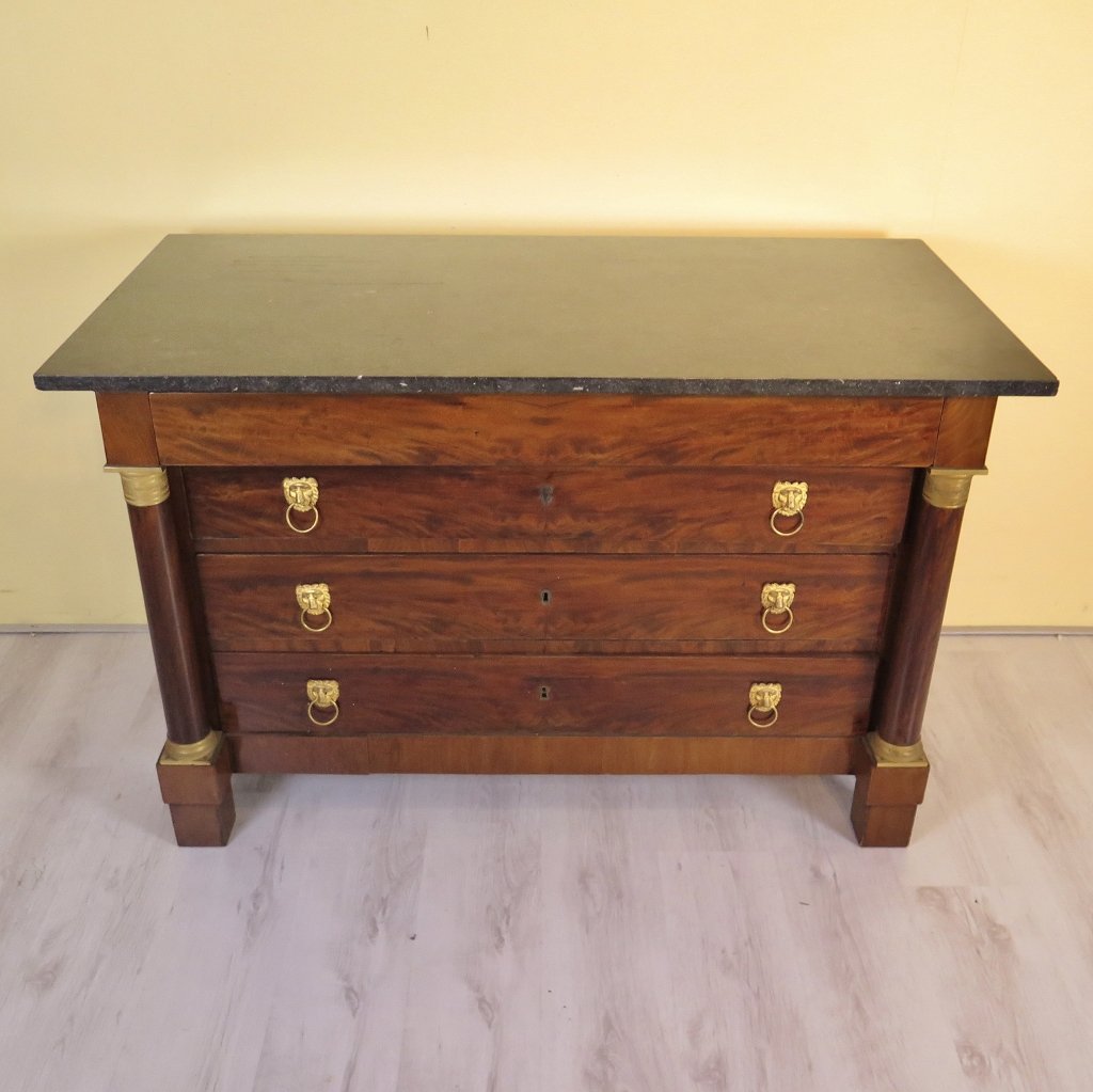 Kommode Biedermeier 1860 Mahagoni