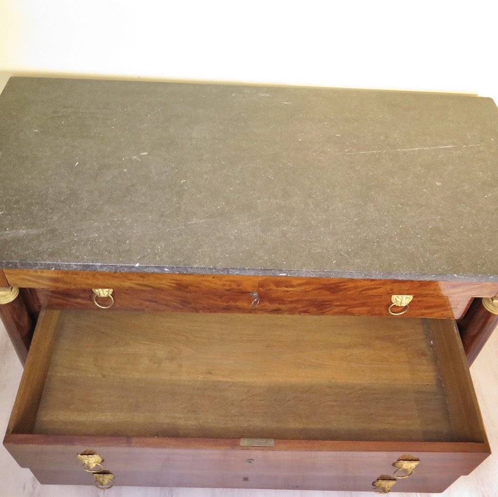 Kommode Biedermeier 1860 Mahagoni