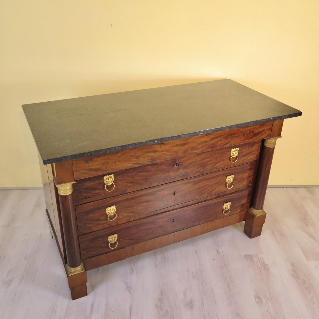 Kommode Biedermeier 1860 Mahagoni 