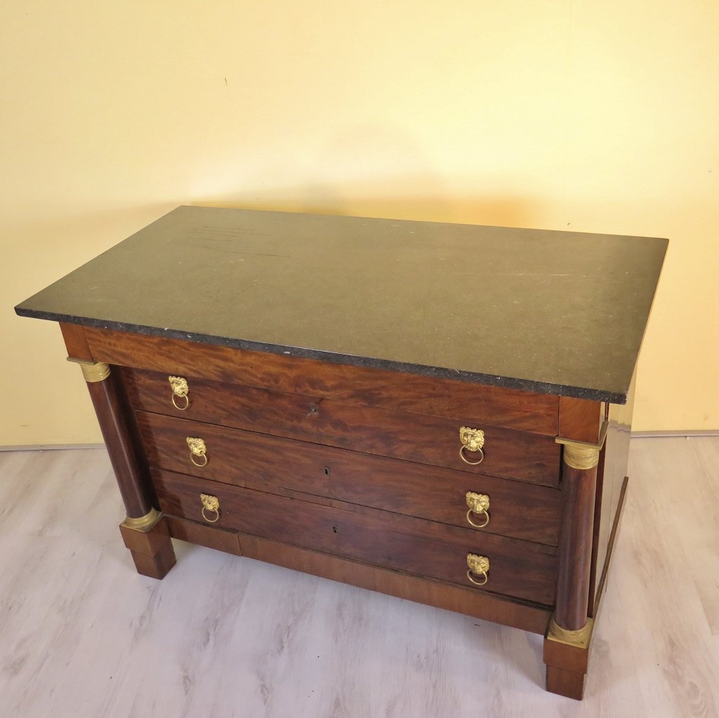 Kommode Biedermeier 1860 Mahagoni