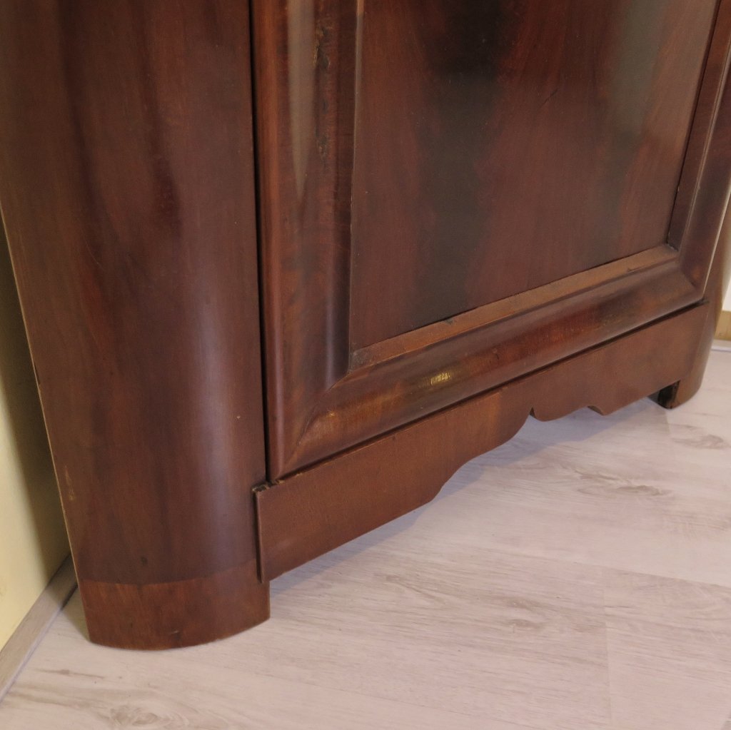 Eckschrank Biedermeier 1850 Mahagoni