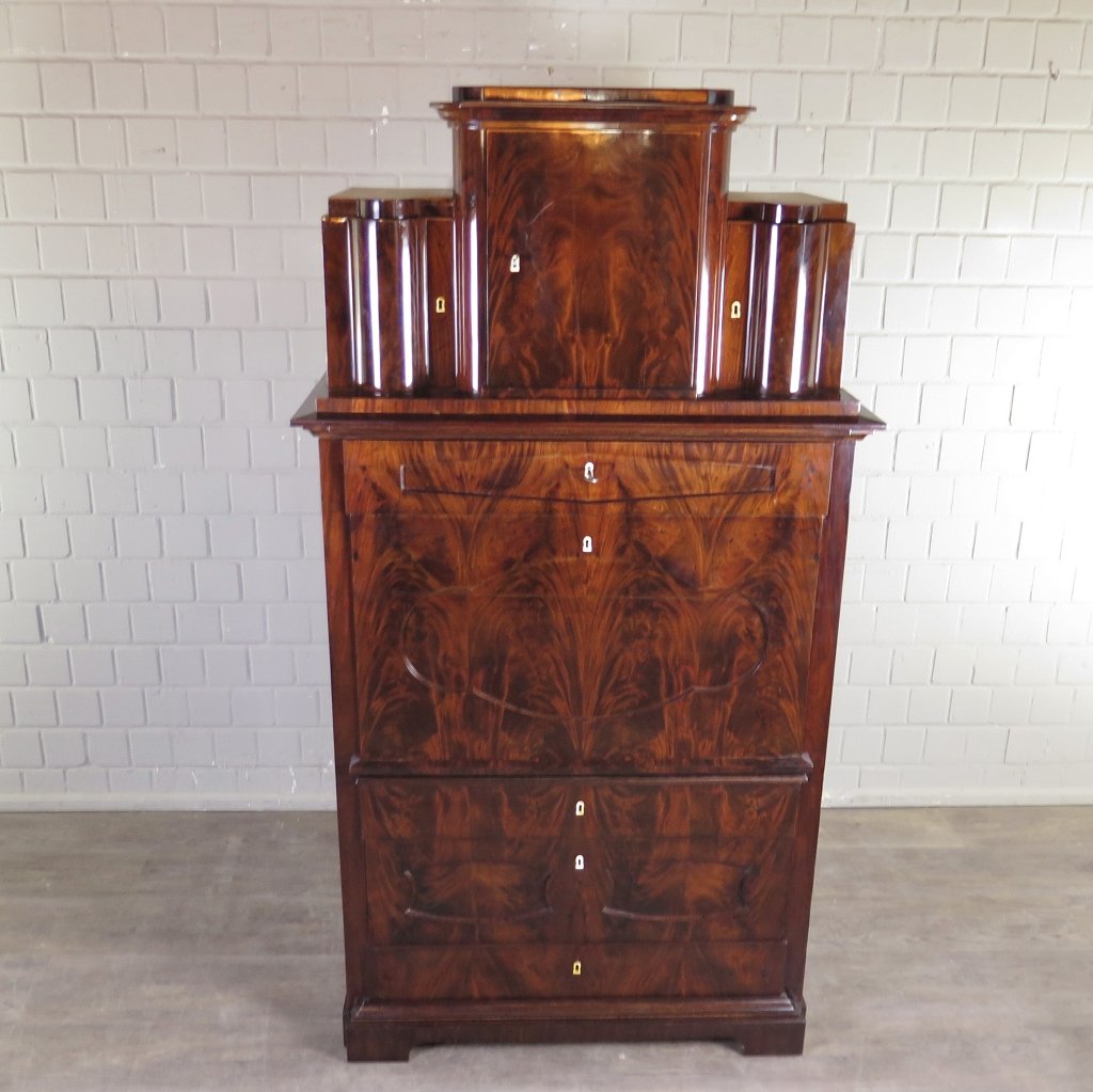 Sekretär Hutsekretär Biedermeier 1820 Mahagoni