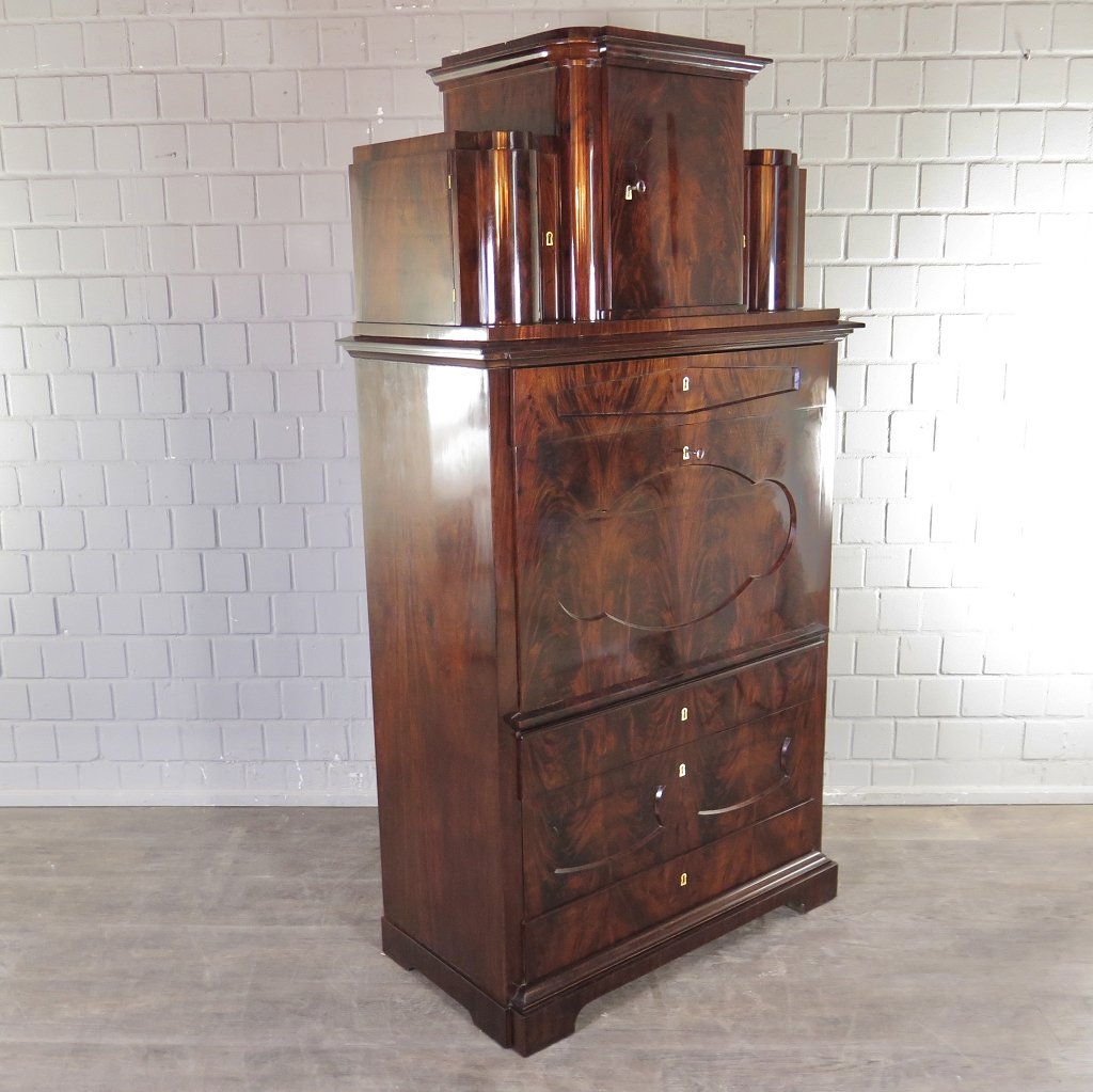 Sekretär Hutsekretär Biedermeier 1820 Mahagoni