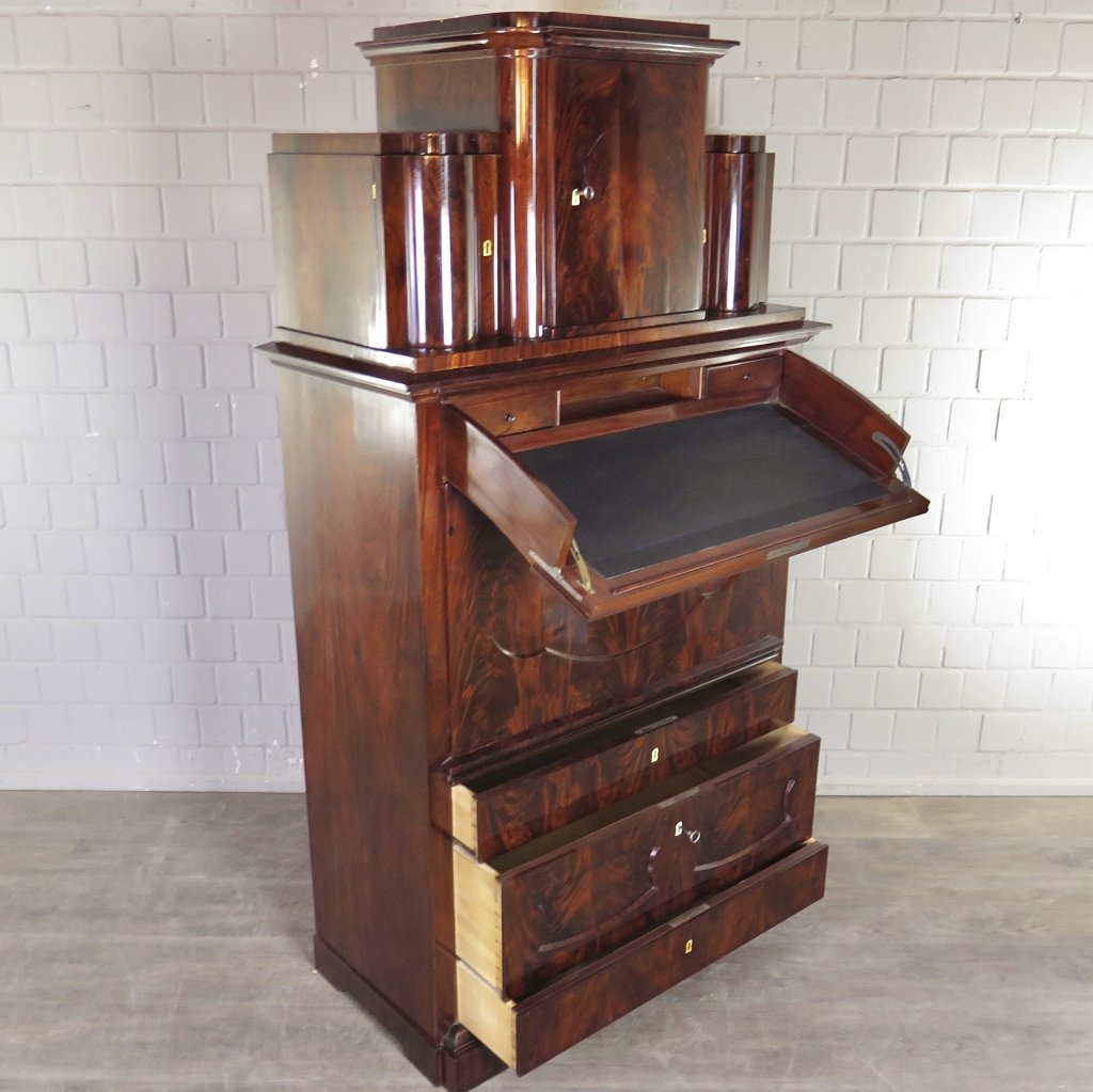 Sekretär Hutsekretär Biedermeier 1820 Mahagoni
