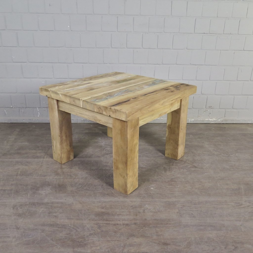 Couchtisch Beistelltisch Tisch Teakholz 0,70 m x 0,70 m
