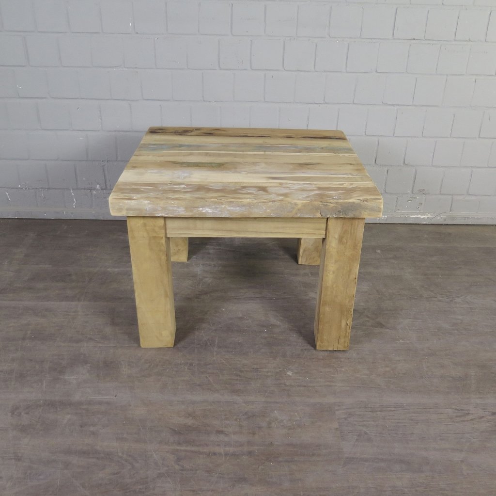 Couchtisch Beistelltisch Tisch Teakholz 0,70 m x 0,70 m