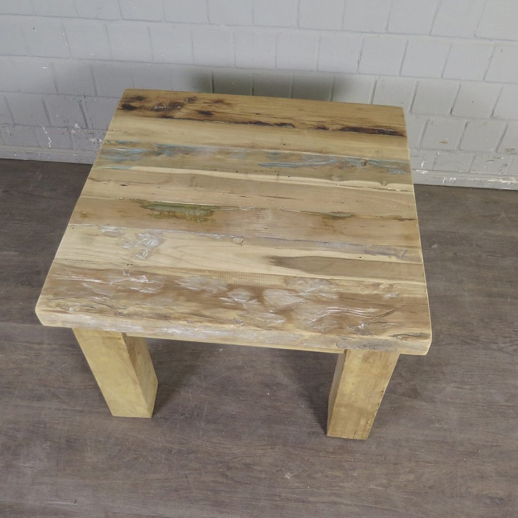 Couchtisch Beistelltisch Tisch Teakholz 0,70 m x 0,70 m