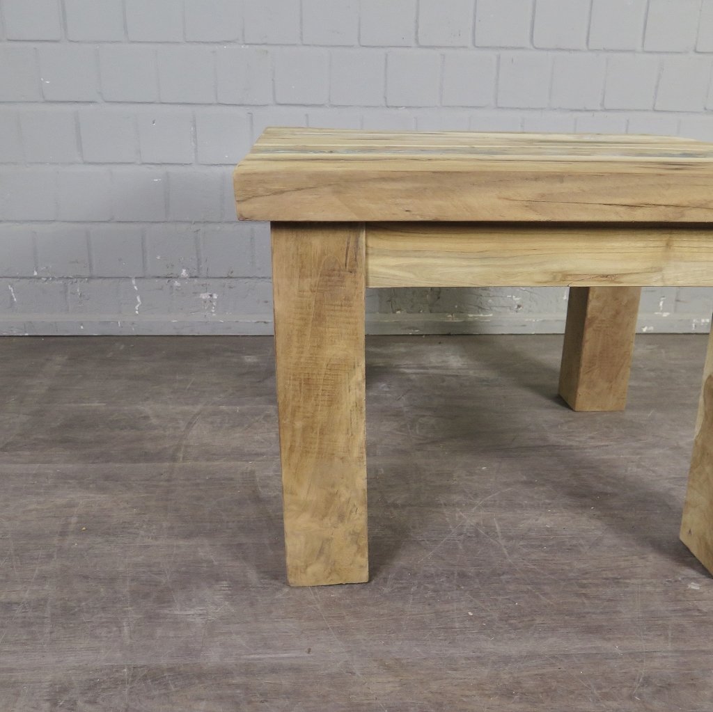 Couchtisch Beistelltisch Tisch Teakholz 0,70 m x 0,70 m