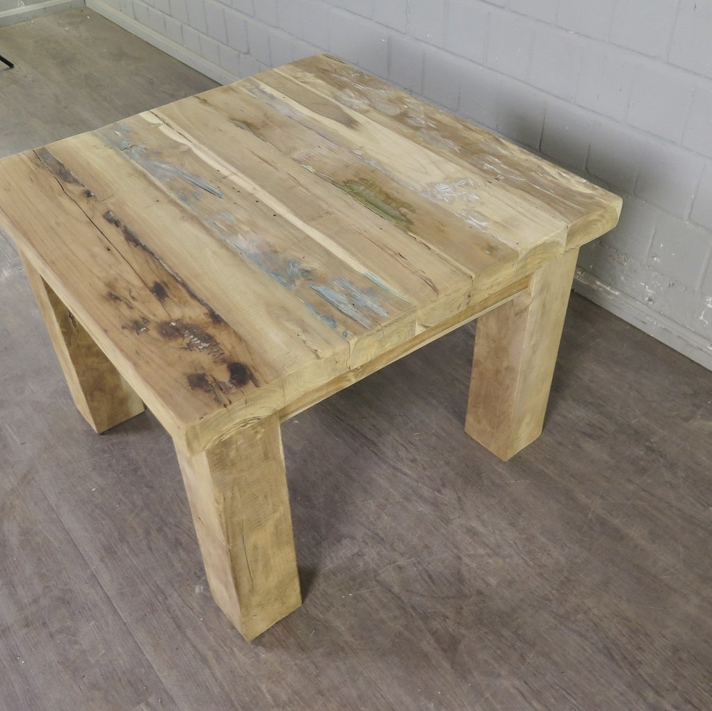 Couchtisch Beistelltisch Tisch Teakholz 0,70 m x 0,70 m
