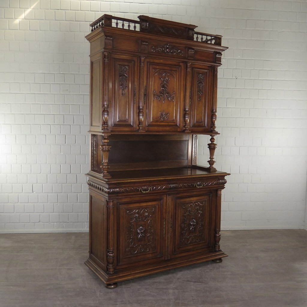 Buffetschrank Schrank Gründerzeit 1880 Eiche      