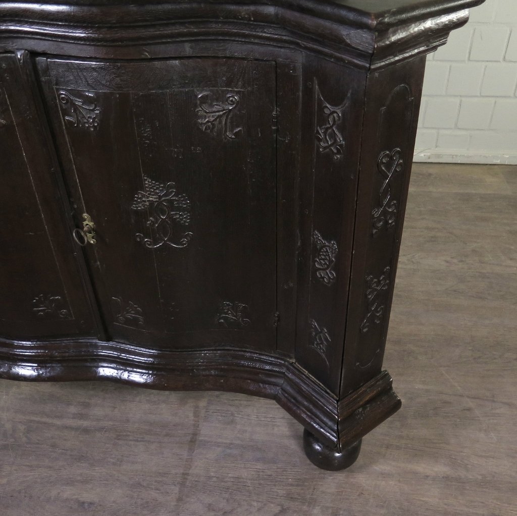 Eckschrank Buffetschrank Spät-Klassizismus 1780 Eiche