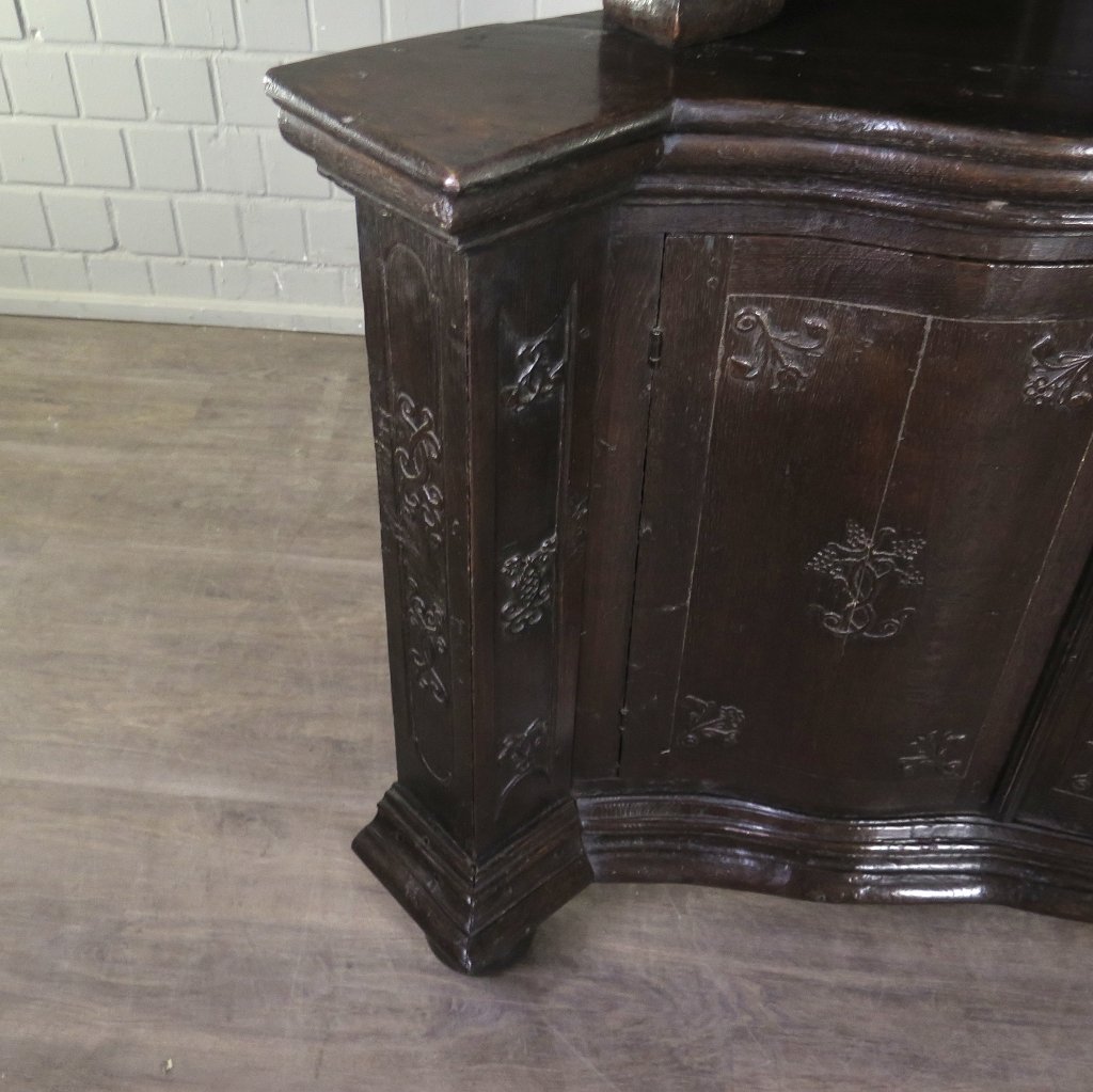 Eckschrank Buffetschrank Spät-Klassizismus 1780 Eiche