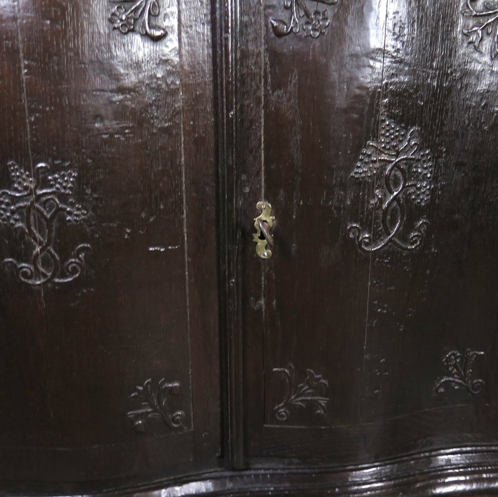 Eckschrank Buffetschrank Spät-Klassizismus 1780 Eiche