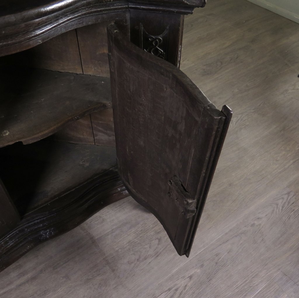 Eckschrank Buffetschrank Spät-Klassizismus 1780 Eiche