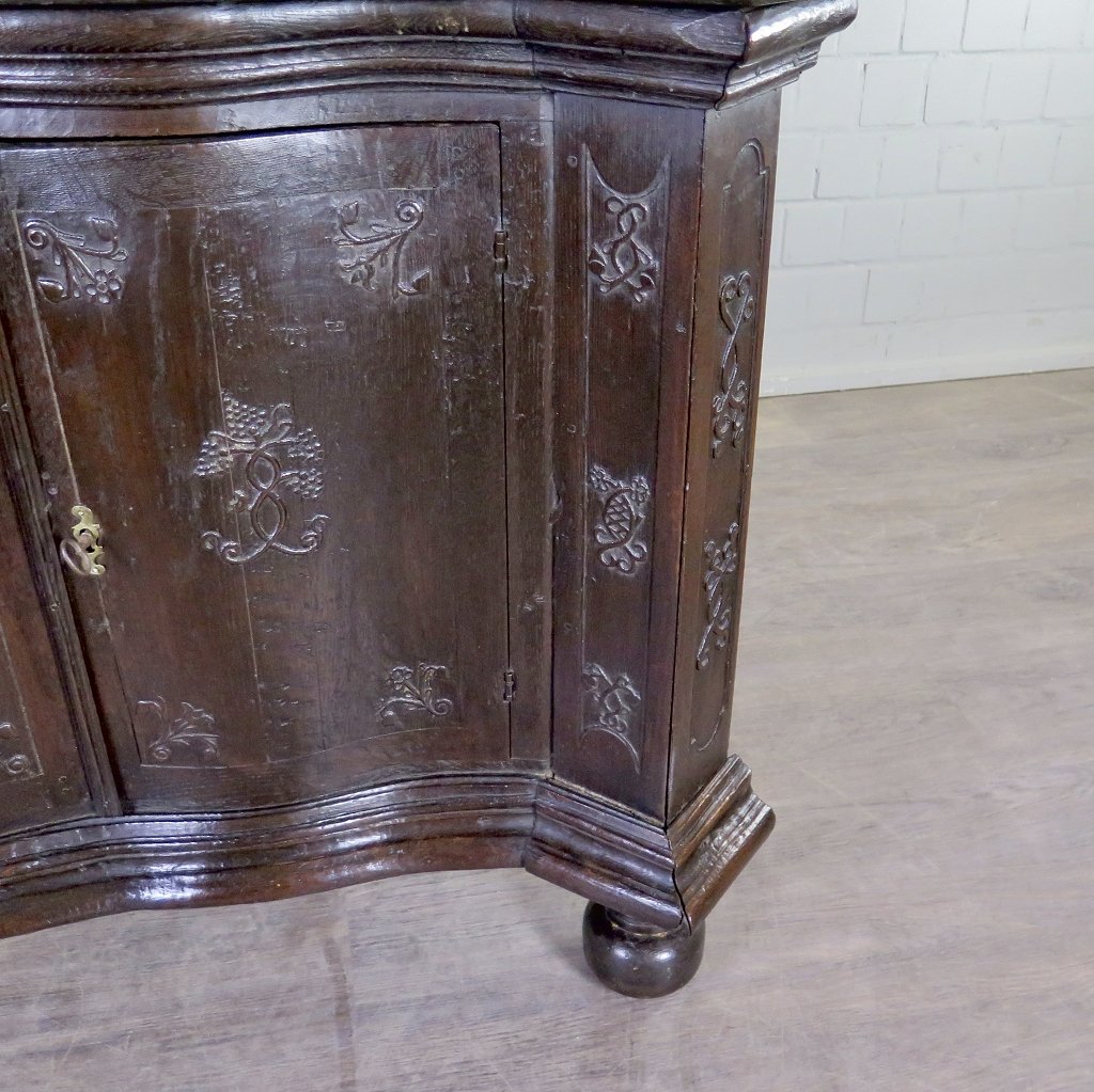 Eckschrank Buffetschrank Spät-Klassizismus 1780 Eiche