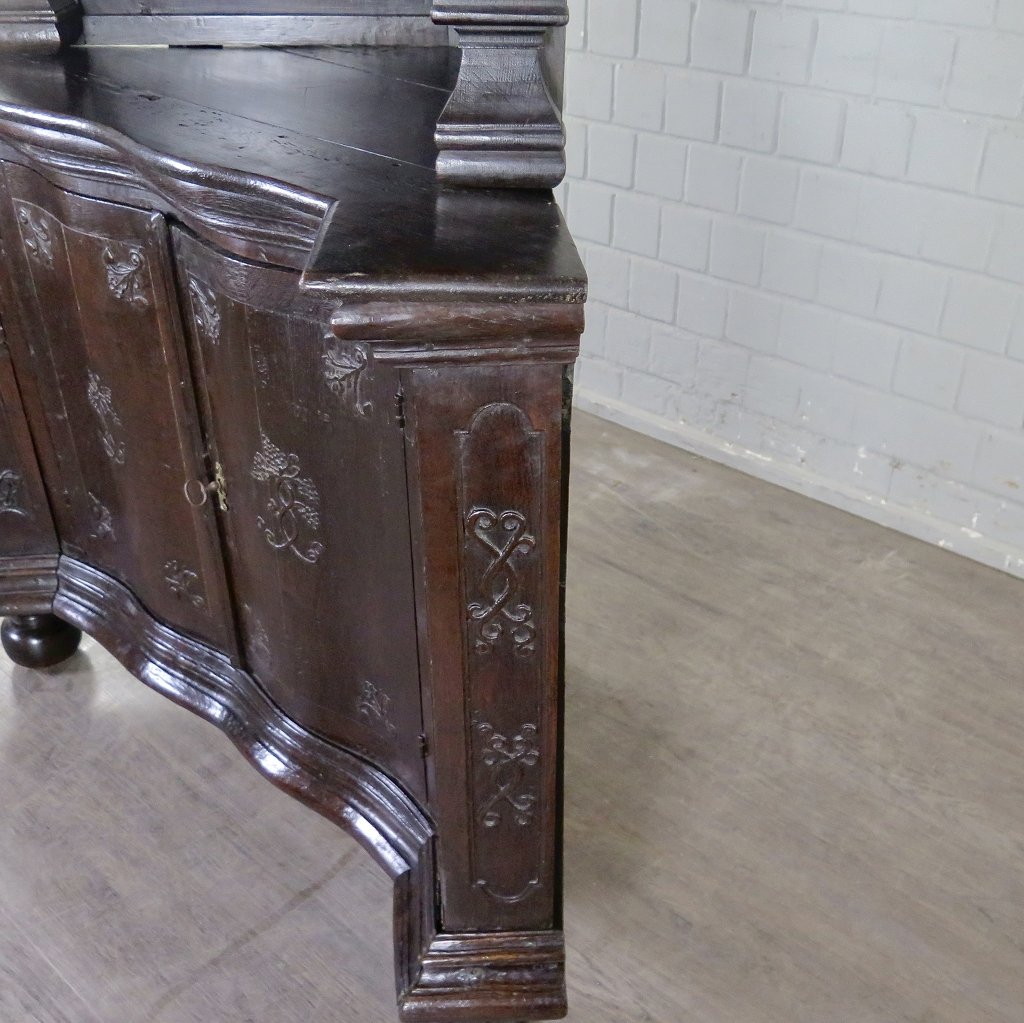 Eckschrank Buffetschrank Spät-Klassizismus 1780 Eiche